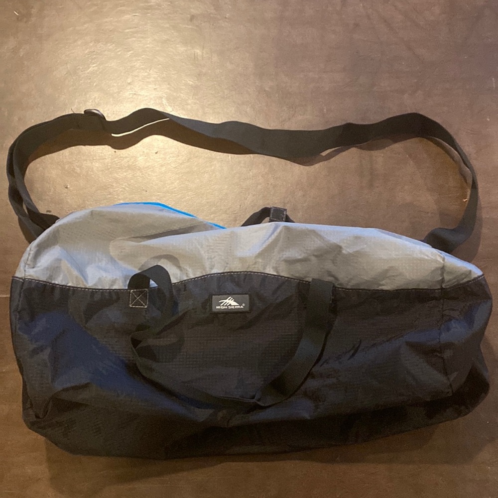 High Sierra Black and Gray Small Duffel Bag